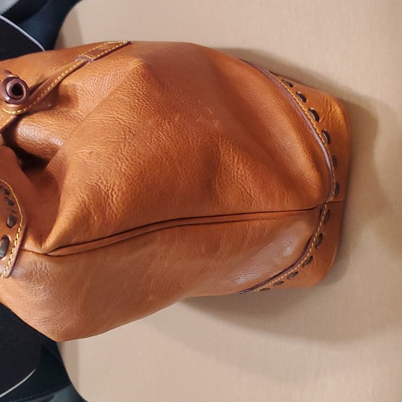 Dooney & Bourke Florentine Natural Toggle Whipstitch Bucket Bag - Picture 5 of 9